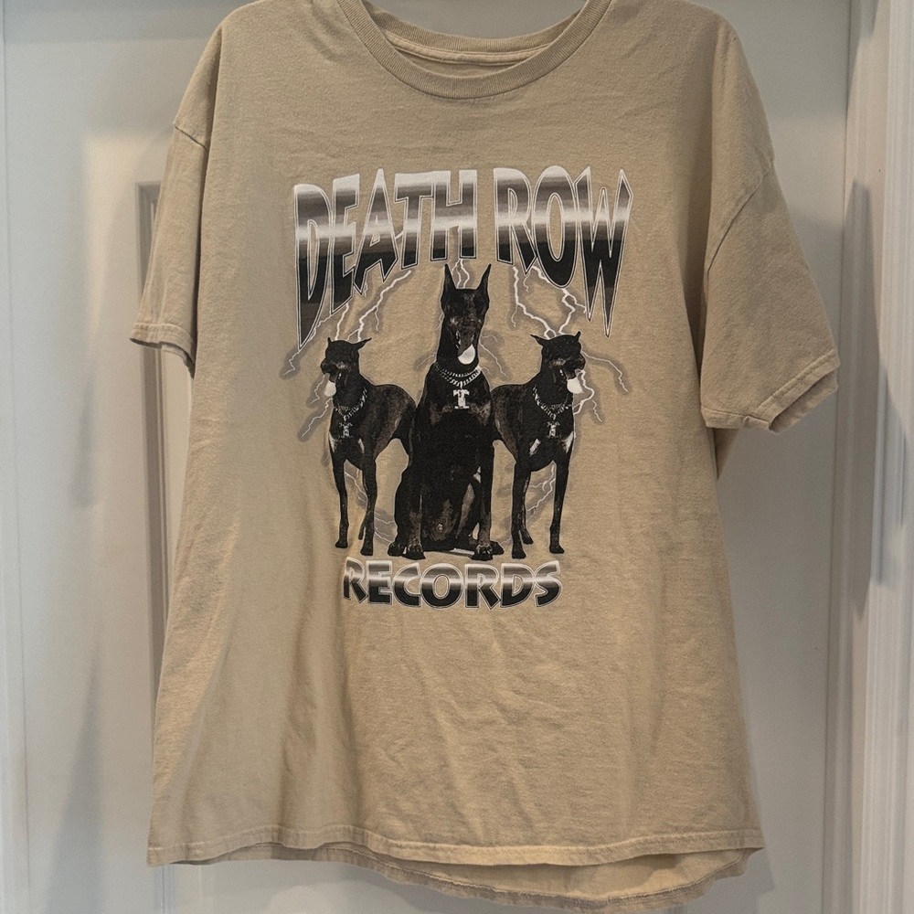 Death Row Records Beige Graphic Tee